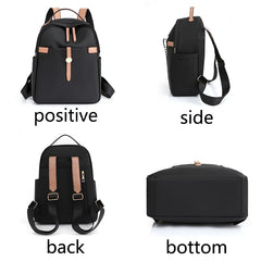 Anti Theft Water Repellent Nylon Backpack Large School Bag