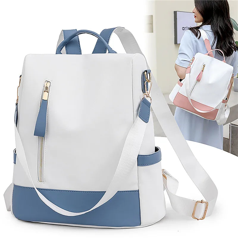 Women's Anti-Theft Backpack Large Capacity School Bags Waterproof Rucksack