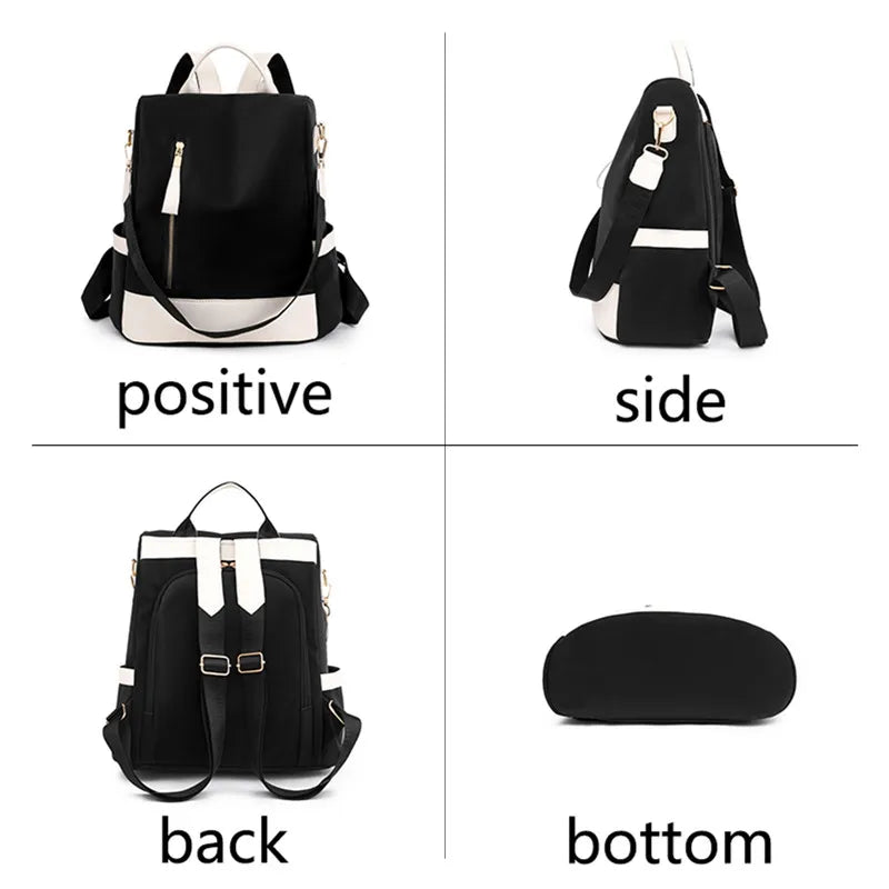 Women's Anti-Theft Backpack Large Capacity School Bags Waterproof Rucksack