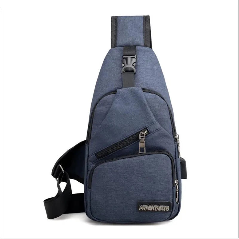 Anti Theft Chest Bag USB Crossbody