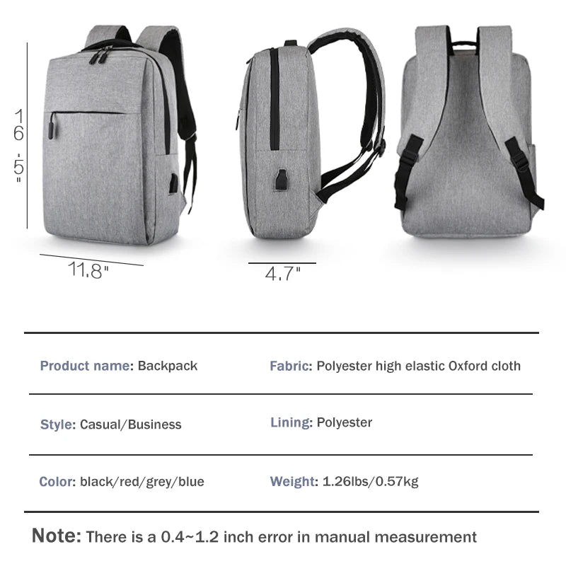 Anti-theft Backpack Bag 15.6 Inch Laptop Men Waterproof Back Pack Large Capacity