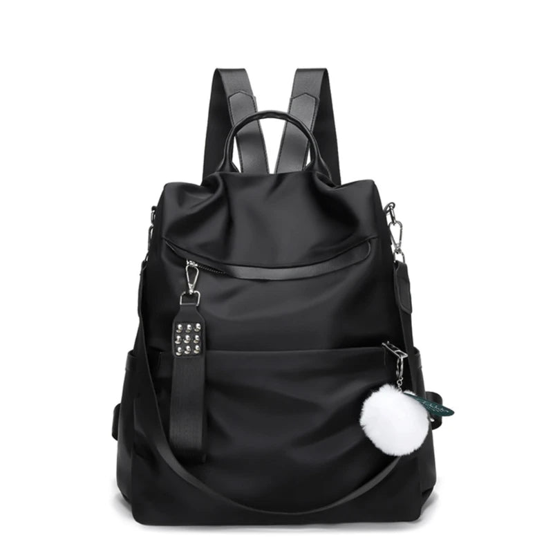 Anti-theft Nylon School Bag Teen Casual Daypack Shoulder Bookbag