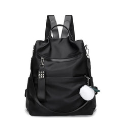 Anti-theft Nylon School Bag Teen Casual Daypack Shoulder Bookbag