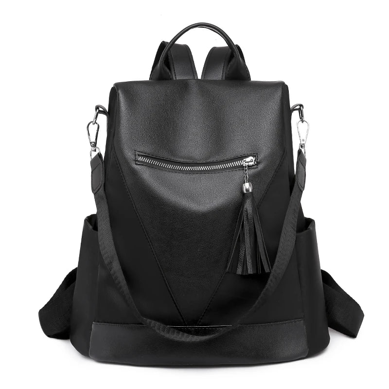 Anti-theft Splicing Backpack Lightweight Oxford Travel Schoolbag