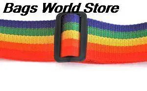 Rainbow Luggage Strap W/ Password Lock