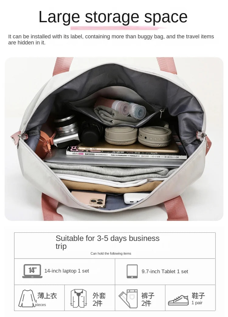 Anti-theft Travel Bag Load-reducing Shoulder Bag 20-35L Foldable Backpack