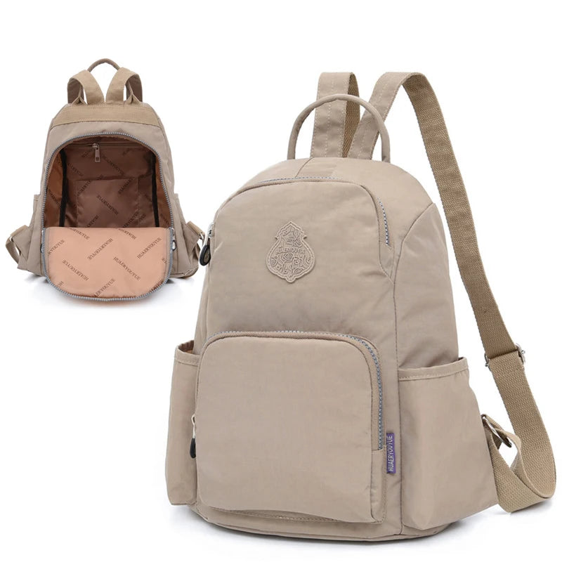 Nylon Anti-Theft Women Backpack for Teenagers Casual Daypack
