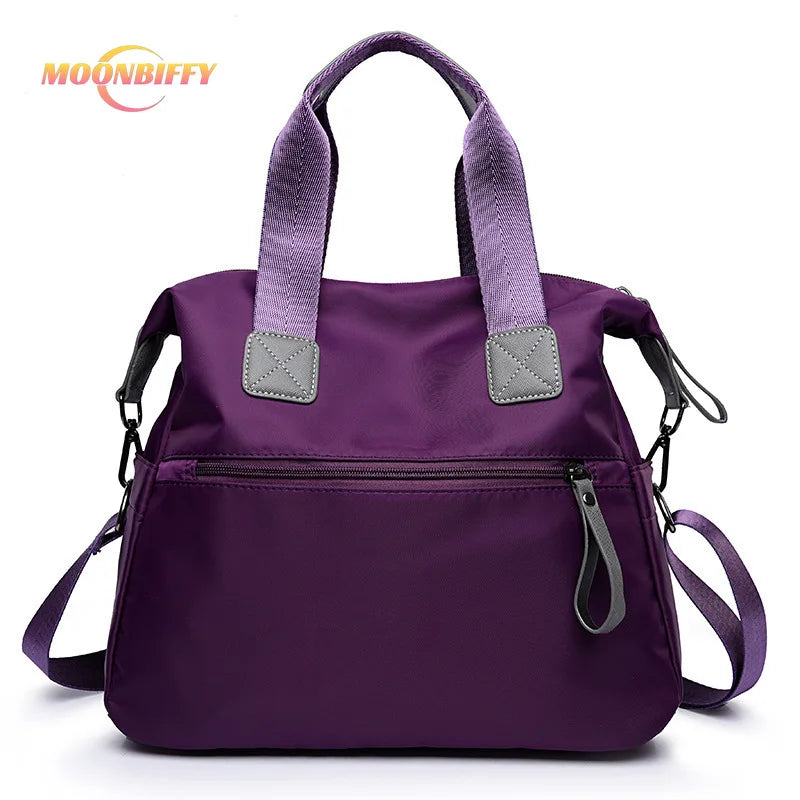 Waterproof Nylon Shoulder Bag Large Capacity Tote Bag
