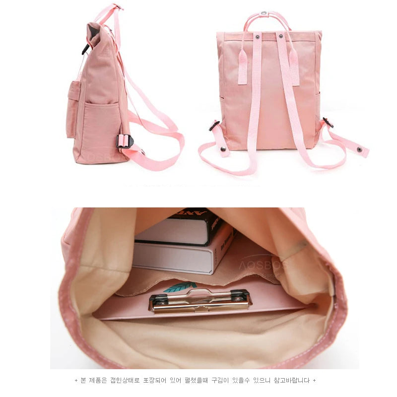 Canvas Backpack for Women Men Large Capacity Laptop Backpack