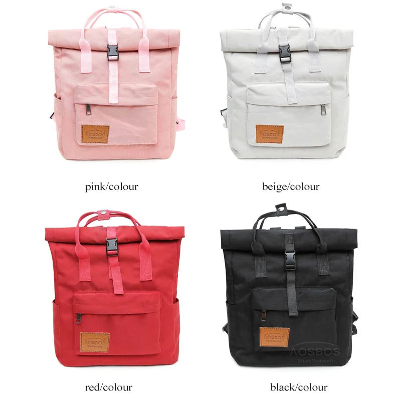 Canvas Backpack for Women Men Large Capacity Laptop Backpack