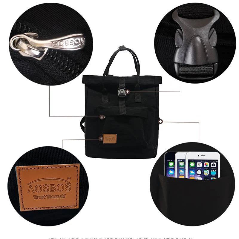 Canvas Backpack for Women Men Large Capacity Laptop Backpack