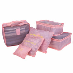 6pcs Traveling Organizer Duffel Weekend Bag Separated Men Women Luggage