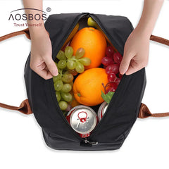 Large Thermal Insulated Lunch Bag for Men Women Kids