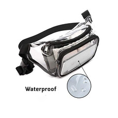 Transparent Waterproof PVC Waist Bag for Women Girl Fanny Packs Casual Travel