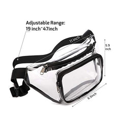 Transparent Waterproof PVC Waist Bag for Women Girl Fanny Packs Casual Travel