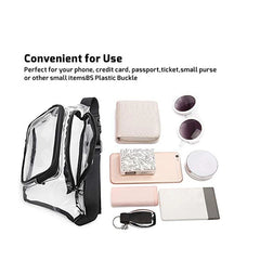 Transparent Waterproof PVC Waist Bag for Women Girl Fanny Packs Casual Travel