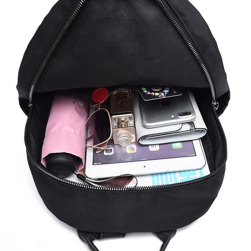 Vintager Women Soft Casual Backpack Shoulder Bag Large Capacity School