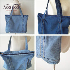 Women Denim Shoulder Bags Tote High Capacity Handbag