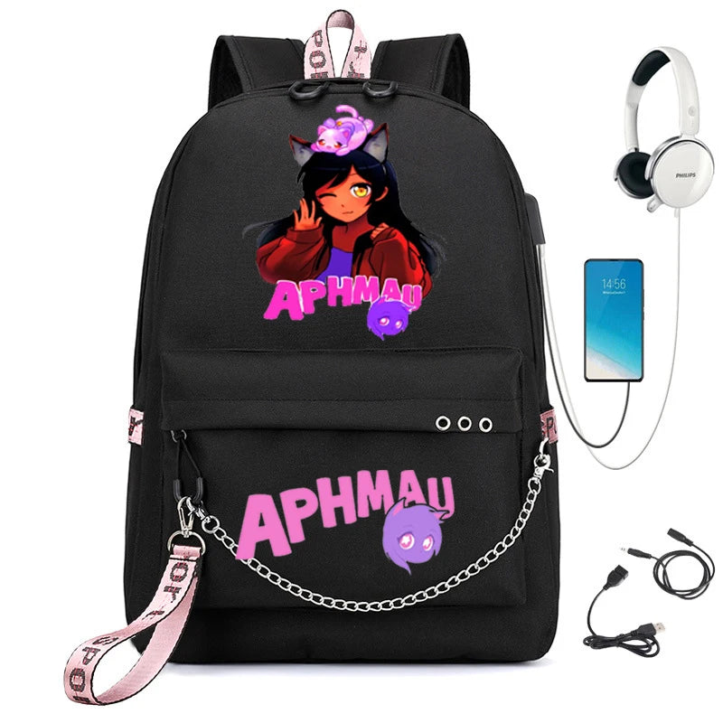 Aphmau Women's Laptop Backpack with USB