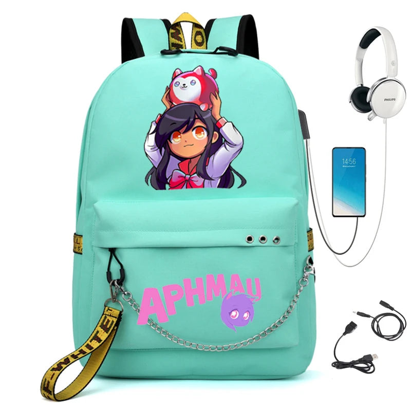 Aphmau Women's Laptop Backpack with USB Port