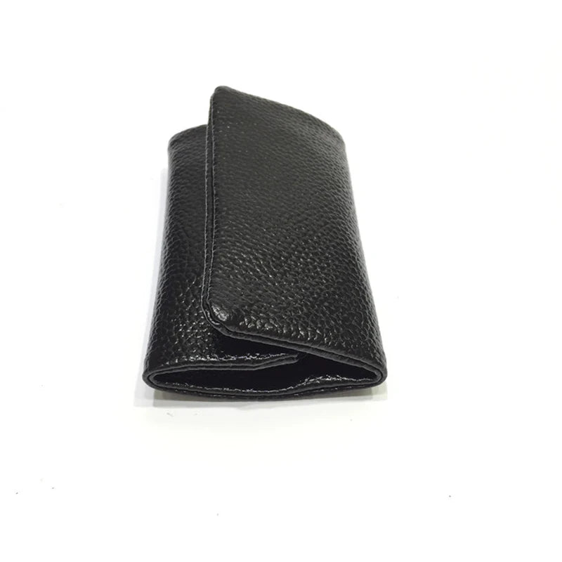 Real Leather Key Wallet Solid Colors Key Organizer Key Holder