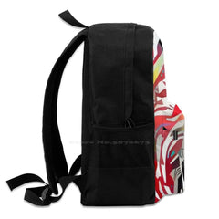 Artistic Puppy Love Colorful Backpack Doodle Poodle Dog Breed