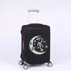 Astronaut Pattern Luggage Cover Protects 18-32 Inch Suitcases