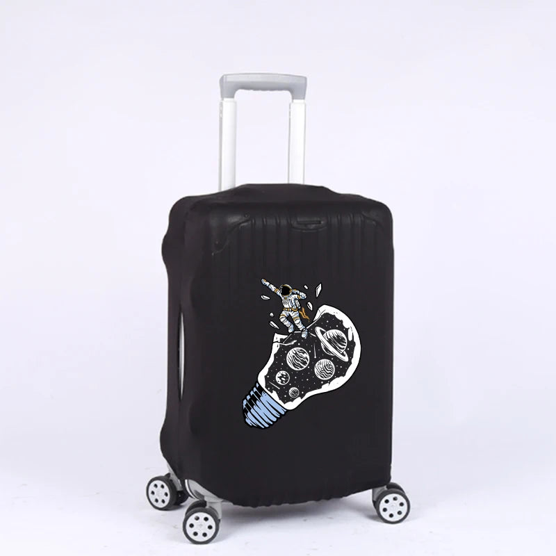 Astronaut Pattern Luggage Covers Protective Cover Elastic Luggage Cover