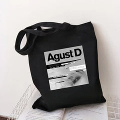 August D Graphic Print Handbags Harajuku Large Capacity Bag