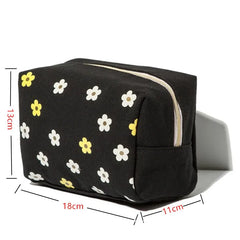 Ausuky Small Chrysanthemum Pattern Cosmetic Bag