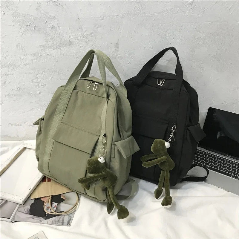 INS Campus School Bag Female Portable College Wind Tooling Backpack