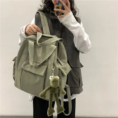INS Campus School Bag Female Portable College Wind Tooling Backpack