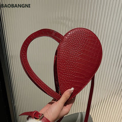 Crocodile Pattern Texture Handbag Women's Messenger Bag