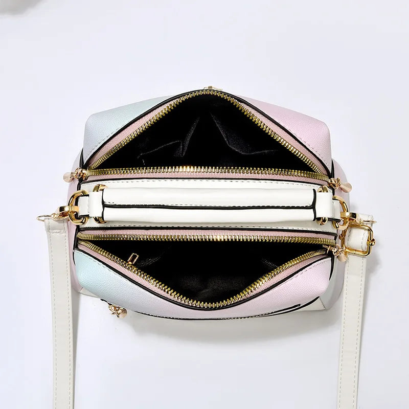 Autumn Ins Gradient Texture Handbag Women Shoulder Messenger Bag