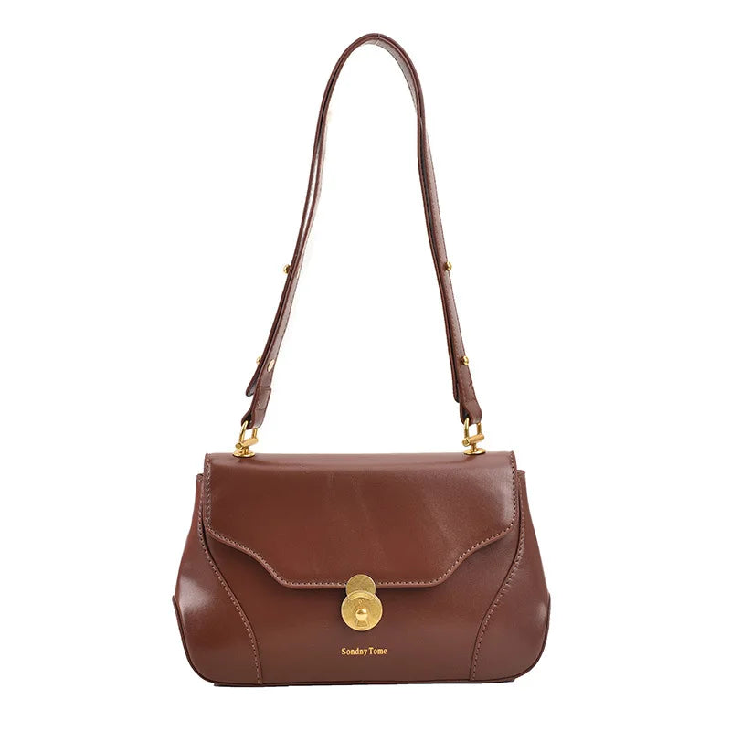 Vintage Crossbody Bag Lock Handbag Purses and Handbags