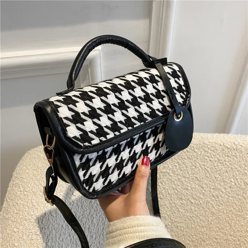 Autumn Printed Canvas Tote Bag Messenger Shoulder Square Bag