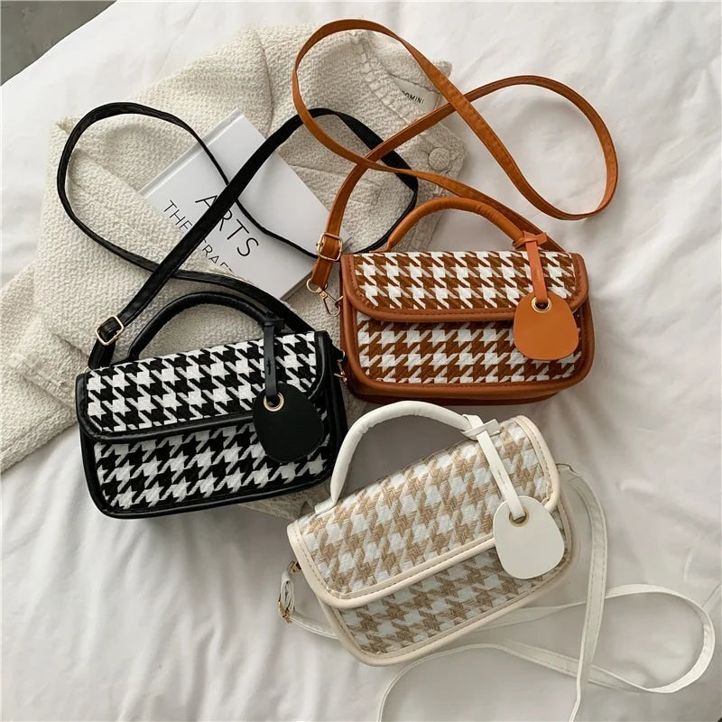 Autumn Printed Canvas Tote Bag Messenger Shoulder Square Bag