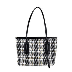 Autumn Plaid Tote Bag Hand-held Shoulder Bag