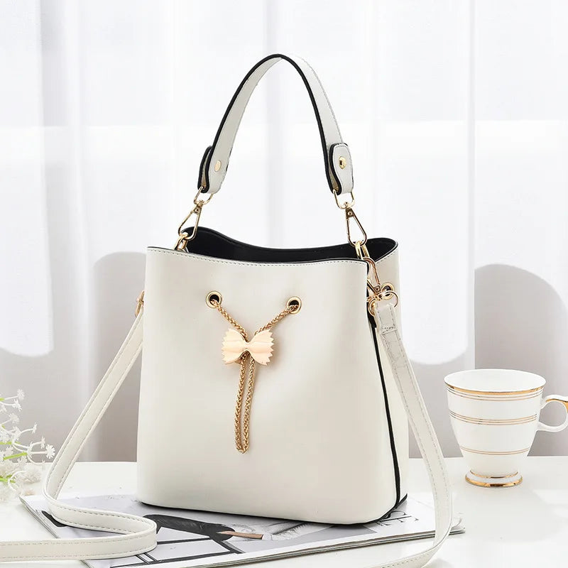 Autumn Women's Shoulder Bag Cross-body Style Bucket Bag