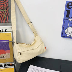 Canvas Crossbody Bag Women's Single Shoulder Mini Phone Bag Casual