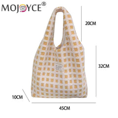 Waffle Plaid Clutch Purse Large Capacity Handbag for Women Girls