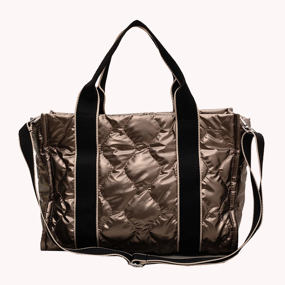 Autumn Winter Crossbody Bags Down Quilted Women Shoulder Handbags Large Capacity