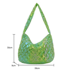 Tote Handbags Large-capacity Cotton Padded Top-handle Bags for Travel Work