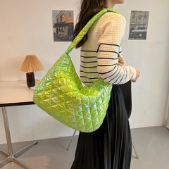 Tote Handbags Large-capacity Cotton Padded Top-handle Bags for Travel Work