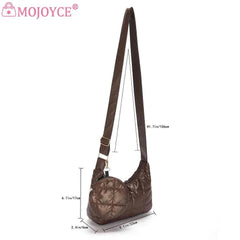 Quilted Messenger Bag Ladies Handbags Casual Soft Diamonds Small Purse