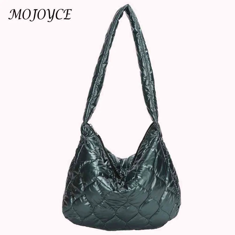 Quilted Large Capacity Messenger Bag for Girls Shopping