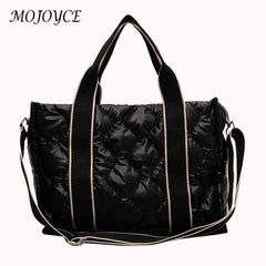 Quilted Cotton Shoulder Handbag for Travel