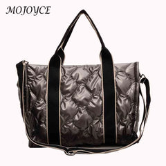 Quilted Cotton Shoulder Handbag for Travel