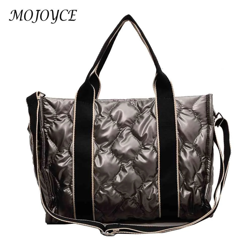 Messenger Pouch Down Quilted Women Shoulder Handbag Large Capacity Portable