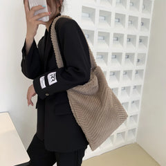Fluffy Fur Tote Bag for Travel and Work